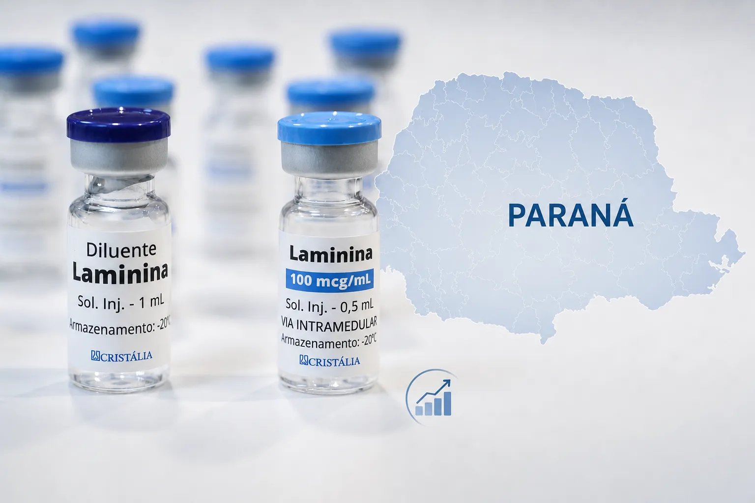 Paraná é o estado que mais recebeu polilaminina no Brasil