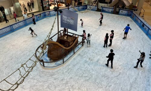 Pista de patinação no gelo em Curitiba nas férias de julho