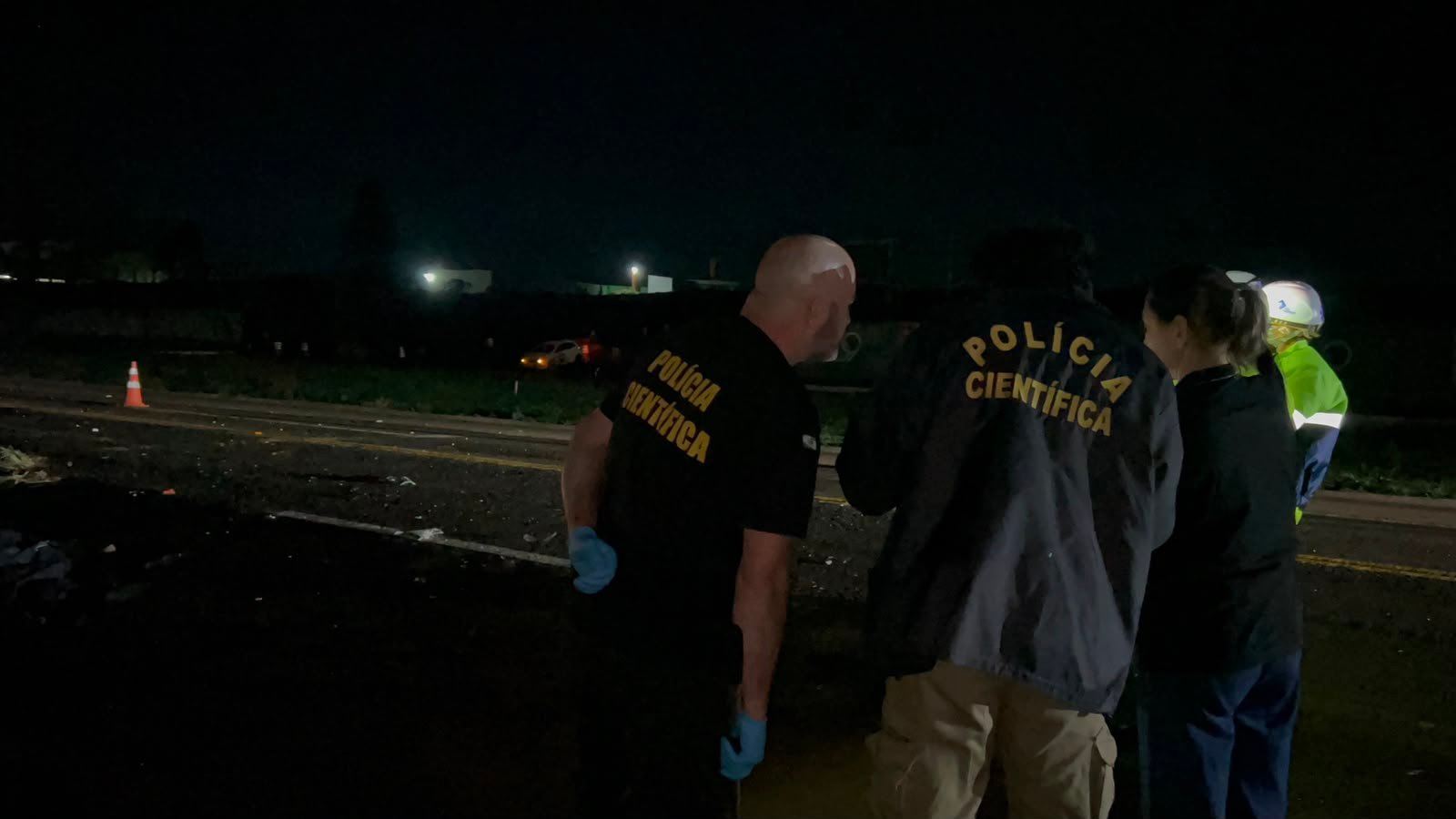 Polícia Científica chega quase três horas após acidente que matou motociclista na BR-369