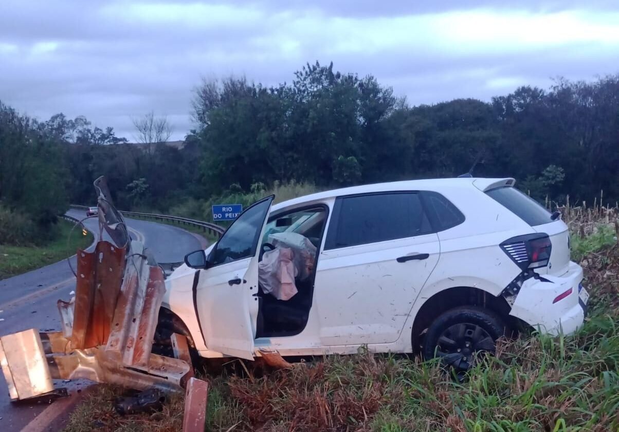Polo se envolve em acidente na PR-581, em Assis Chateaubriand