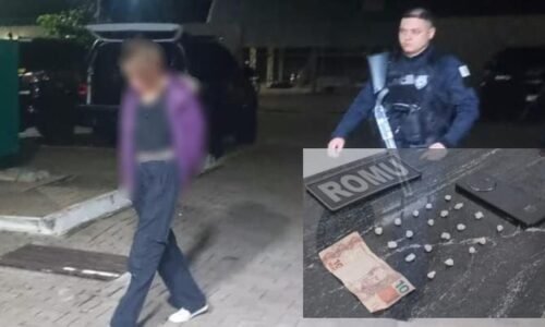 Romu apreende pedras de crack e prende suspeita na região norte de Cascavel