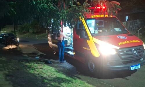 Tentativa de evitar atropelamento de cães termina em colisão no Cataratas em Cascavel