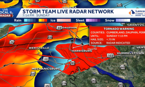Tornado Warning issued for Cumberland, Dauphin and Perry Counties