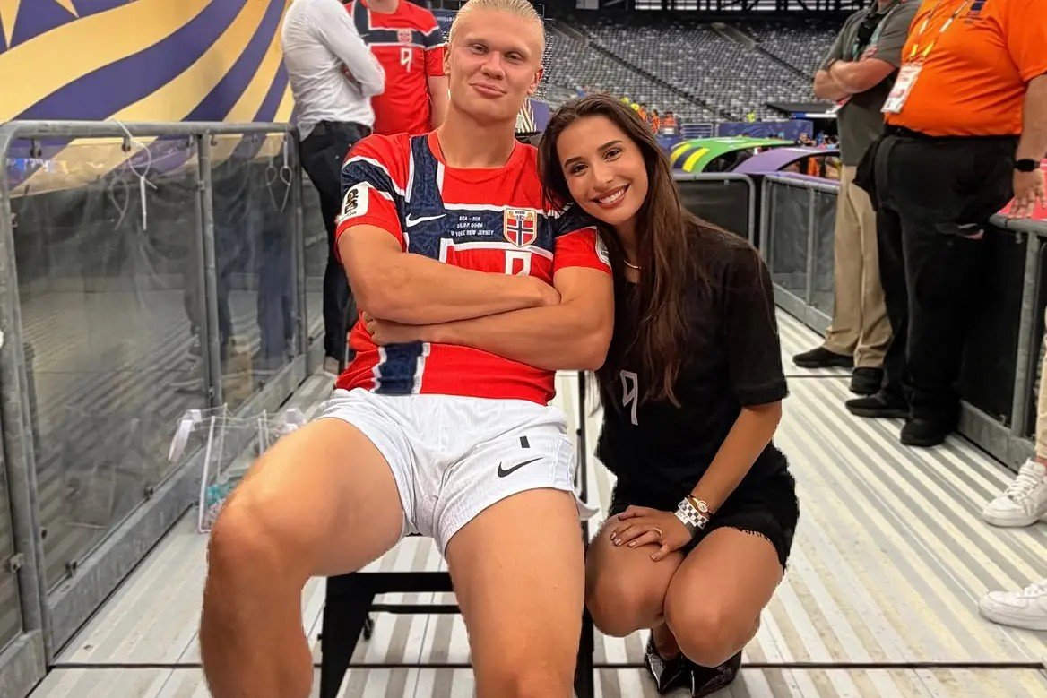 quem é Isabel Johansen, mulher de Haaland que acompanha a Noruega na Copa do Mundo