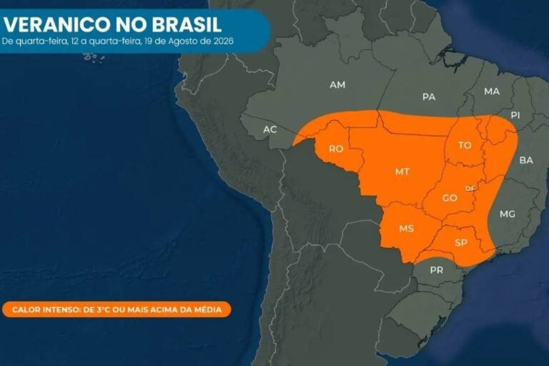 Alerta: SP mais 12 estados terão veranico até quarta (19) - 13/08/2026 - Cotidiano