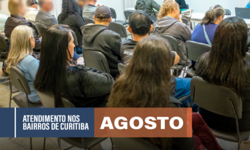 MPPR divulga datas de atendimentos nos bairros de Curitiba em agosto