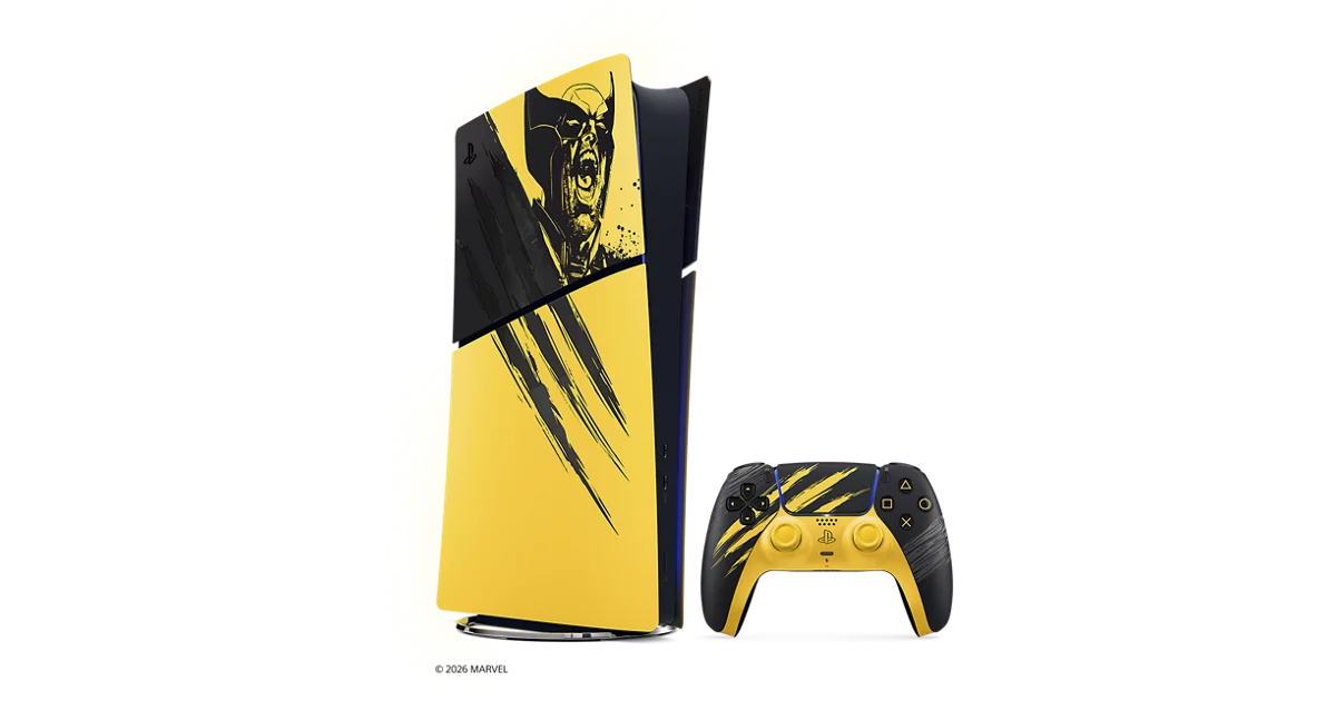 Pacote de console e acessórios de edição limitada Marvel's Wolverine