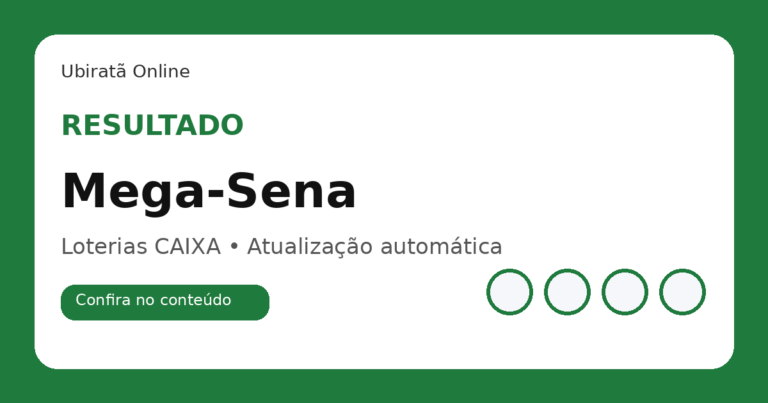 Resultado da Mega-Sena concurso 3042