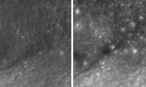 Satellite takes pictures of crash site after SpaceX rocket hits the moon