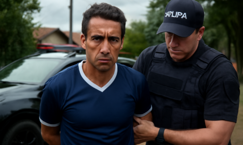 Ilustração horizontal sobre ex jogador Jadson é preso por violência doméstica
