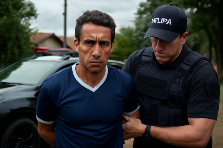 Ilustração horizontal sobre ex jogador Jadson é preso por violência doméstica