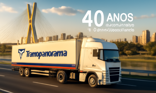 Capa horizontal representando transpanorama 40 anos conectando inovação e segurança no Brasil