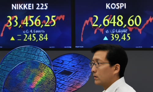 Gráfico e mapas representando bolsas asiáticas fecham majoritariamente em alta em Seul