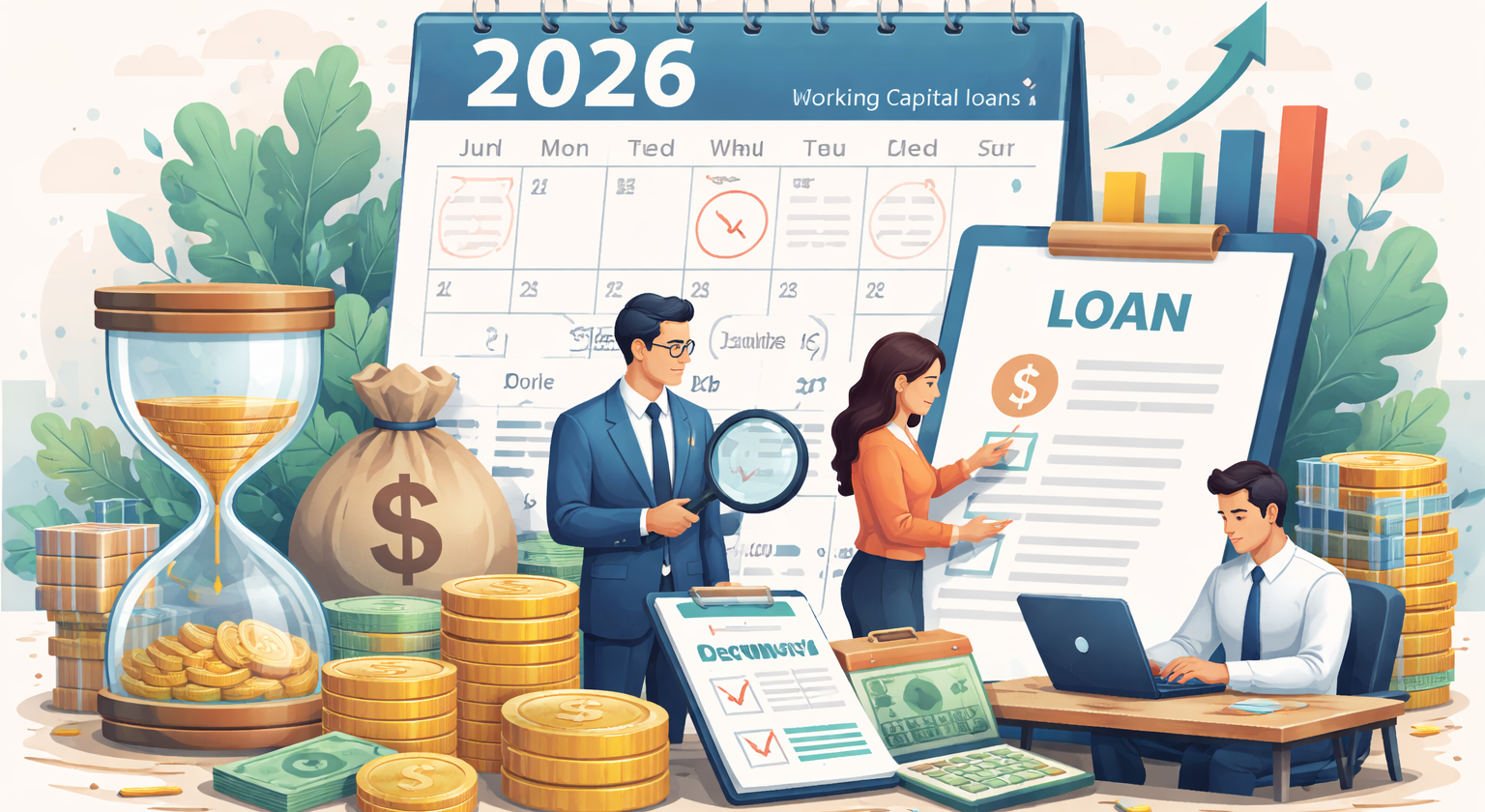 Imagem que representa empréstimos capital giro exigem planejamento financeiro para 2026