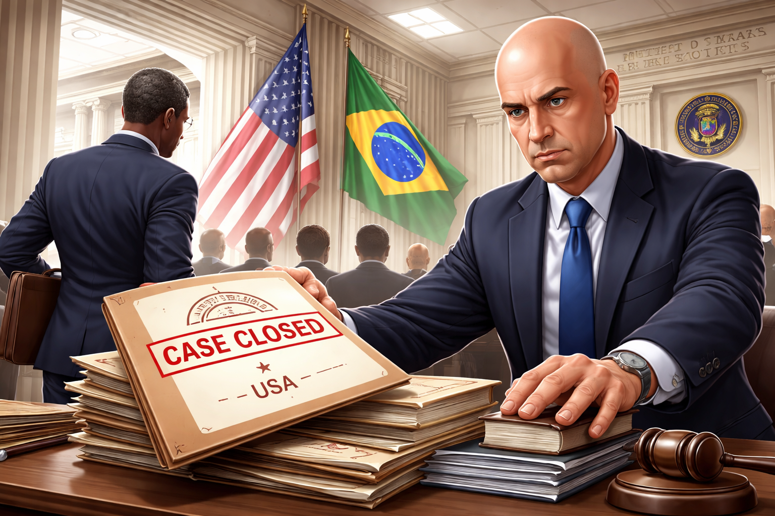 Imagem que representa AGU solicitando arquivamento nos EUA de processo contra ministro Alexandre de Moraes