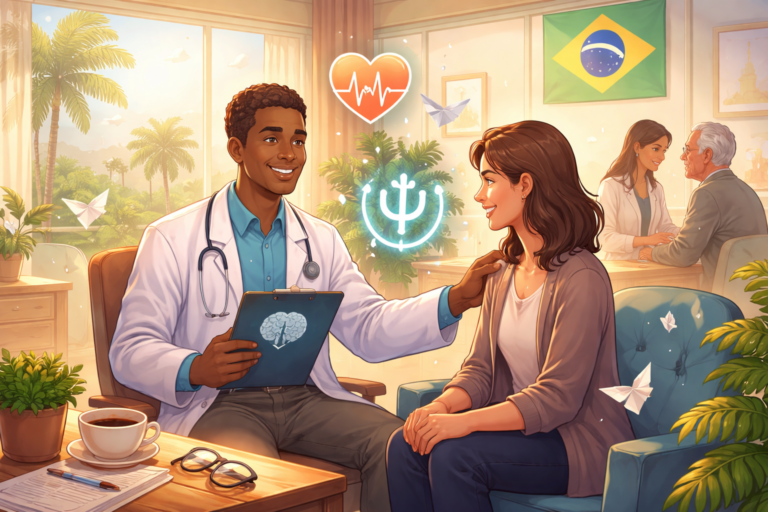 Imagem representando o dia psiquiatra reconhecer cuidado na saúde mental no Brasil