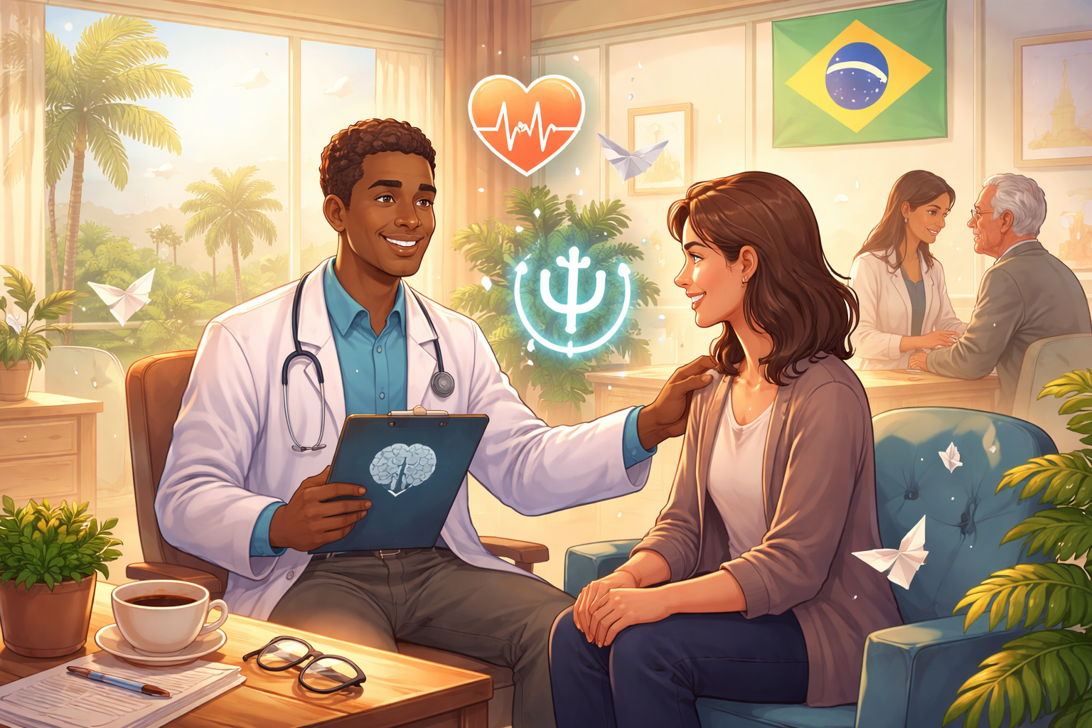 Imagem representando o dia psiquiatra reconhecer cuidado na saúde mental no Brasil