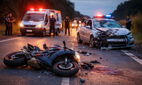 Imagem sem textos representando motocliclista 22 anos morre após acidente no Paraná