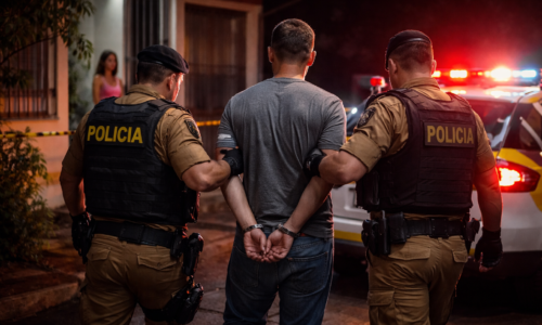 Homem 44 anos é detido pela polícia no bairro Brasília, Cascavel