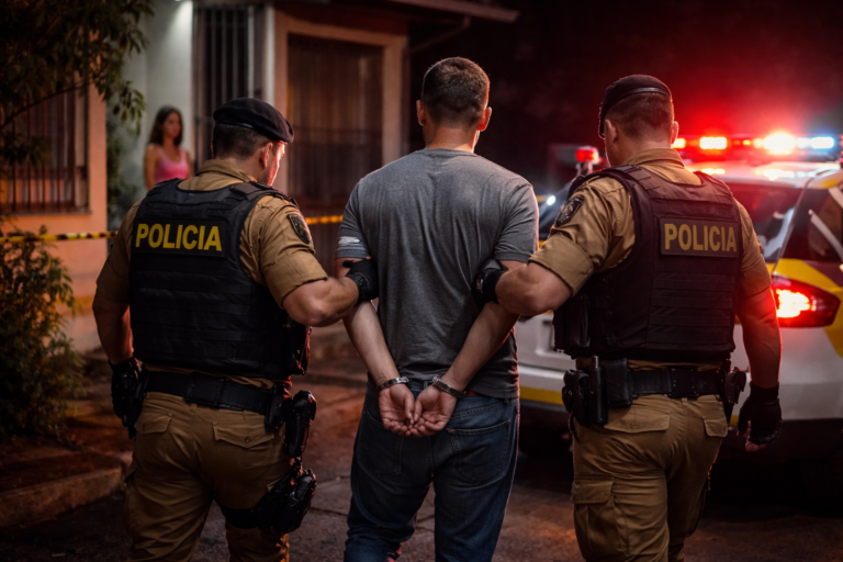 Homem 44 anos é detido pela polícia no bairro Brasília, Cascavel