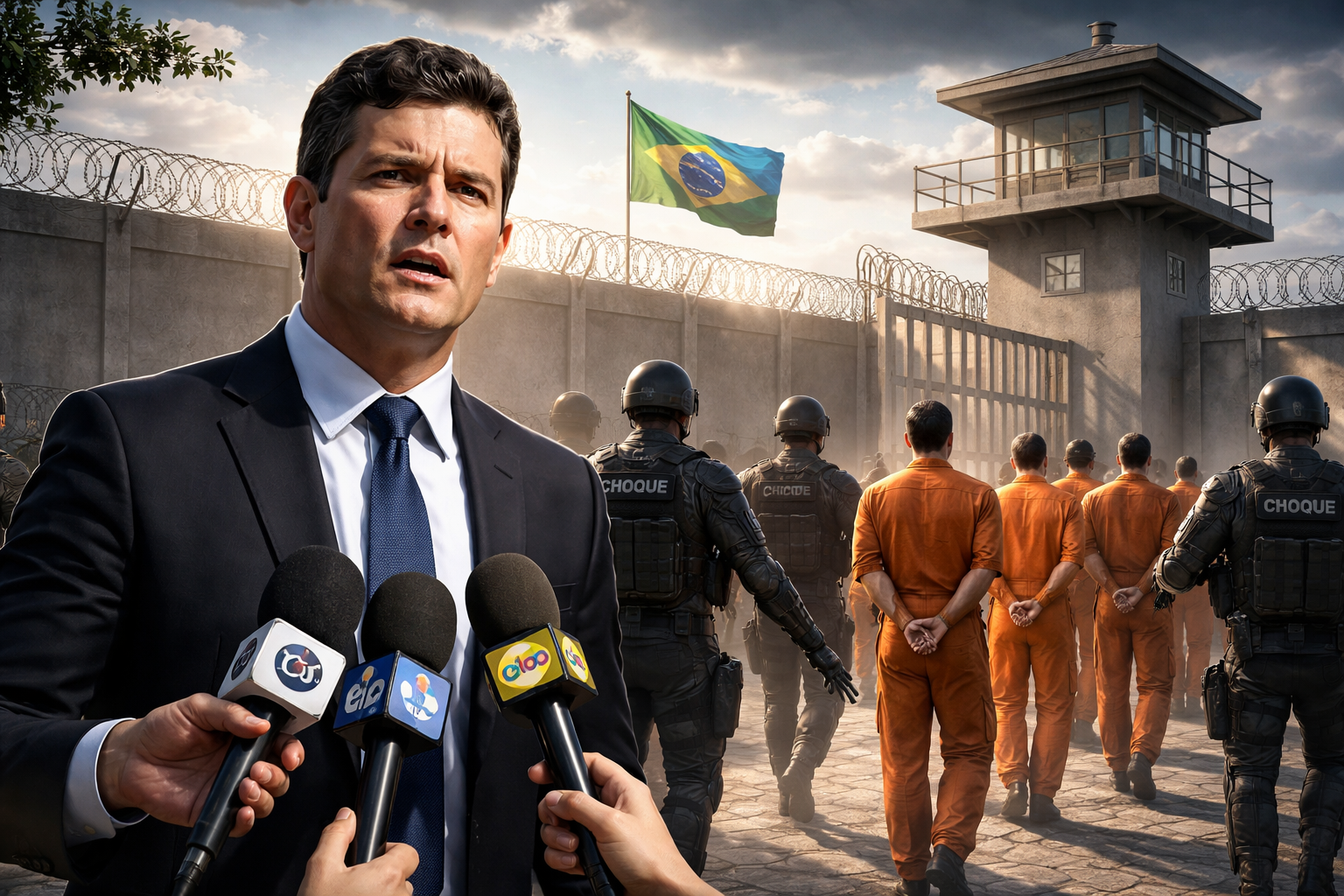 Imagem de capa representando Sergio Moro propõe presídios estaduais de segurança máxima para feminicidas no Paraná