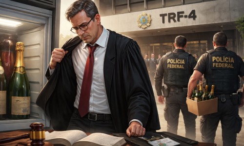 Imagem que representa TRF 4 determina perda do cargo do juiz Eduardo Appio por suspeita de furto de champanhe