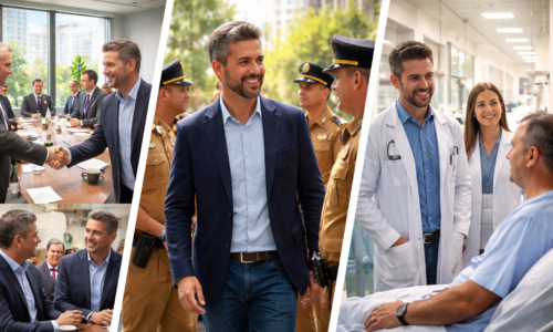 Requião Filho cumpre agenda política em Curitiba com empresários, delegados e visita hospital