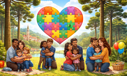 Imagem representando Araucária sedia 9 encontro com elementos visuais de apoio à adoção