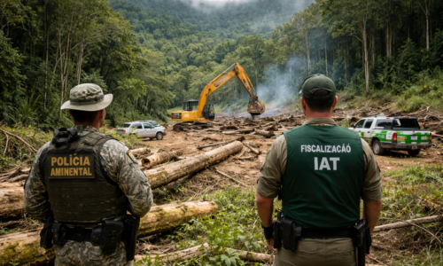 Imagem representando fiscalização Paraná aplica R em desmatamento na Mata Atlântica