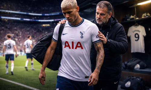 Imagem representando Richarlison pede deixar Tottenham e fica fora da Premier League