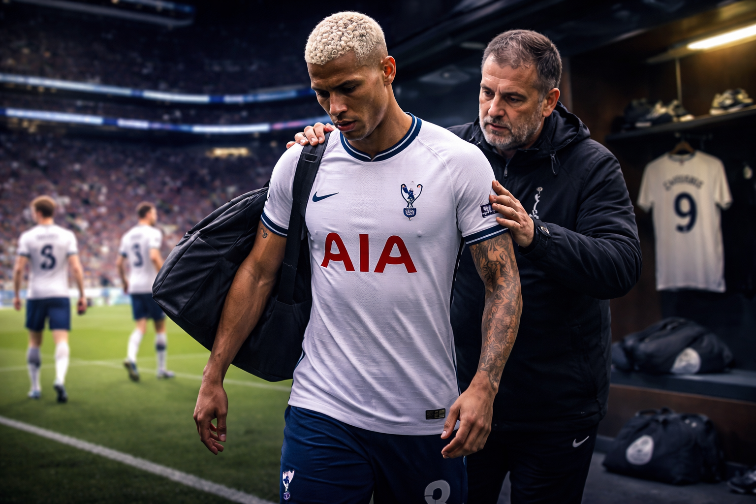 Imagem representando Richarlison pede deixar Tottenham e fica fora da Premier League