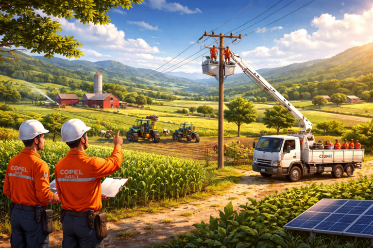 Imagem representando Copel Agro supera 100 mil atendimentos e suporte energético no campo