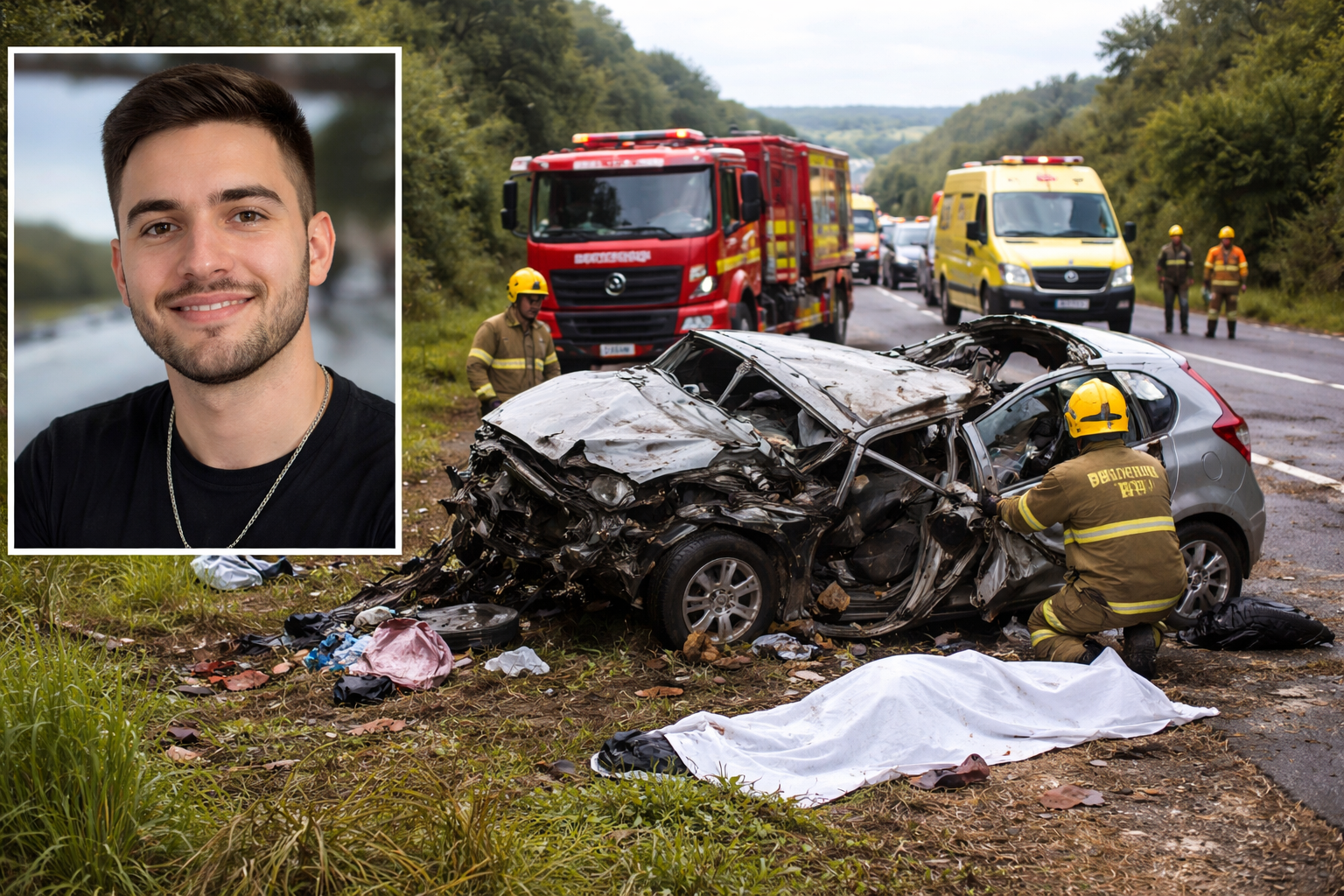 Imagem de capa representando João Gabriel Fracarolli identificado após acidente fatal na BR-376 em Nova Esperança