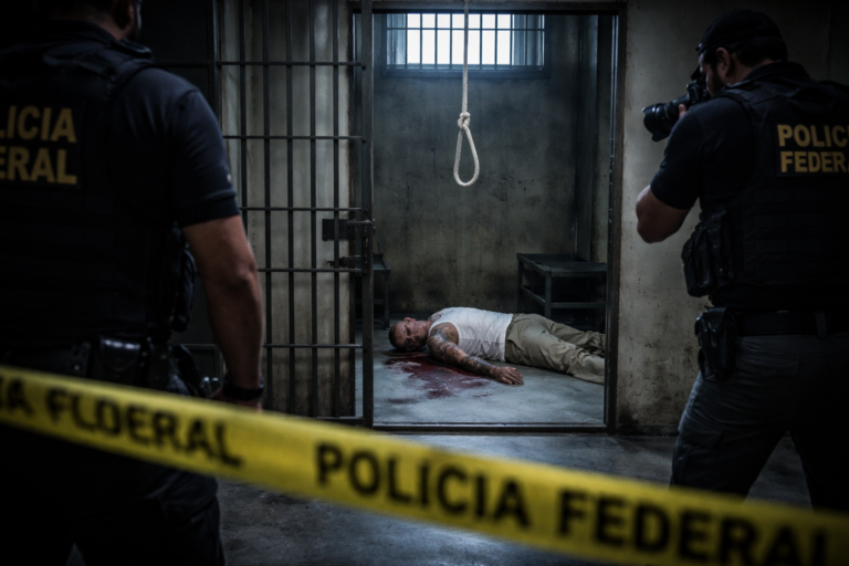 Imagem representando chefe facção criminosa Paraná encontrado morto na Penitenciária Federal