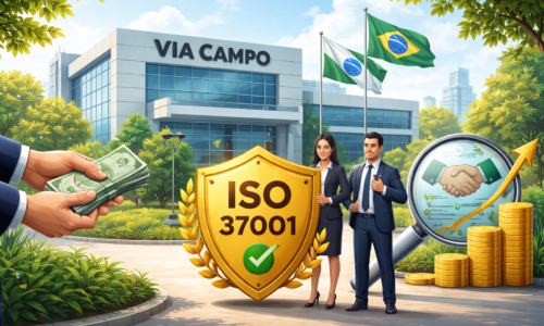 Imagem horizontal ilustrando via campo é recomendada para certificação ISO 37001