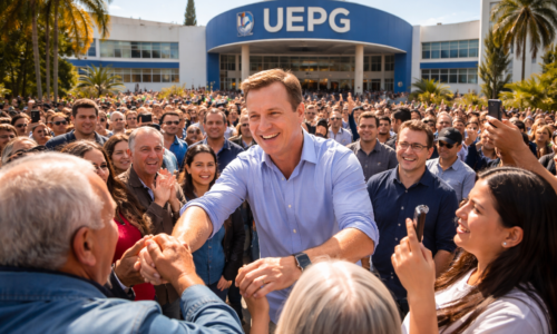 Imagem representando Sandro Alex confirma presença em evento da UEPG durante campanha no Paraná