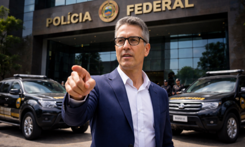 Romeu Zema reforça combate à corrupção em frente à Polícia Federal em Curitiba