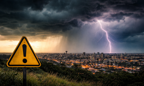 Imagem representando Inmet mantém dois alertas de temporal para Cascavel nesta segunda-feira