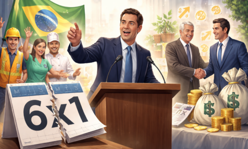 Imagem horizontal representando Alexandre Curi defende fim da escala 6x1 com compensação tributária