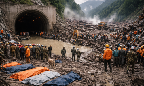 Imagem ilustrativa das enchentes no Nepal com mais 1 000 mortes confirmadas