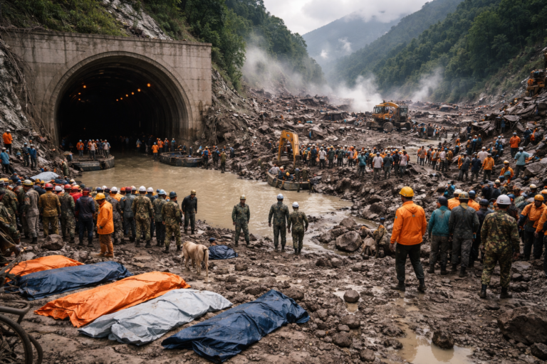 Imagem ilustrativa das enchentes no Nepal com mais 1 000 mortes confirmadas
