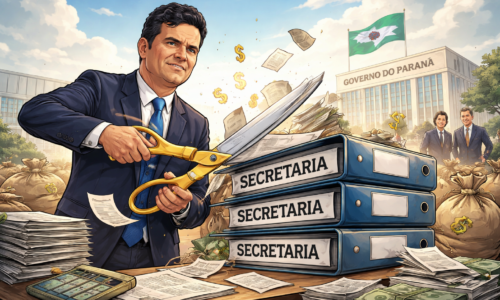 Imagem representando Sérgio Moro propõe cortar secretarias no governo do Paraná