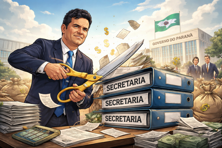 Imagem representando Sérgio Moro propõe cortar secretarias no governo do Paraná