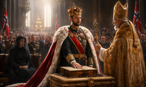 Haakon presta juramento como rei da Noruega em cerimônia oficial