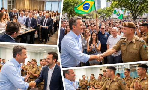Candidatos ao governo Paraná reunidos com empresários, policiais e eleitores em Curitiba