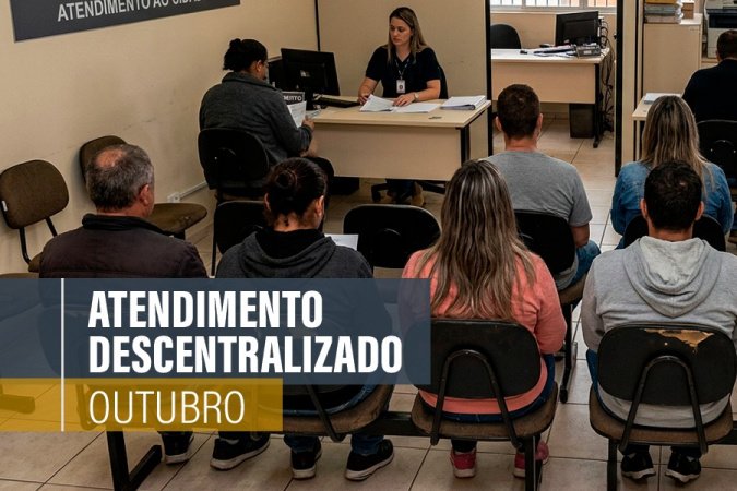 Conheça as datas dos atendimentos de outubro nos bairros de Curitiba