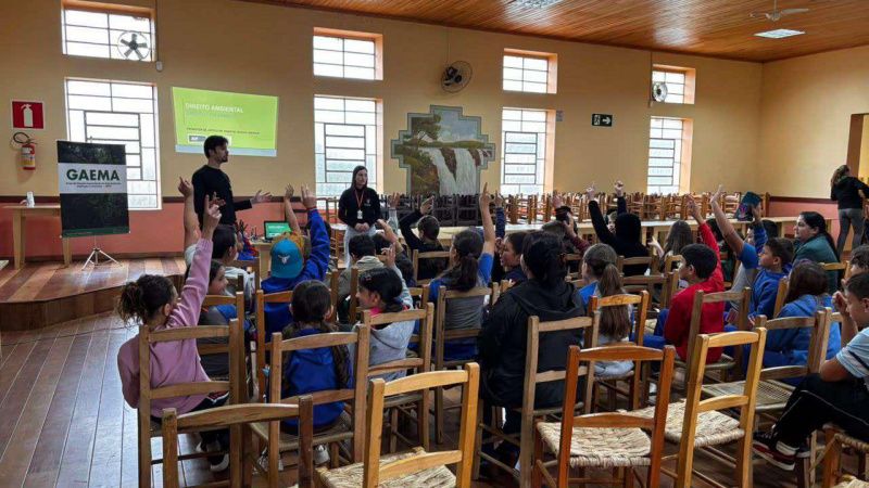 Gaema promove palestras sobre educação ambiental em Porto Vitória e Paula Freitas