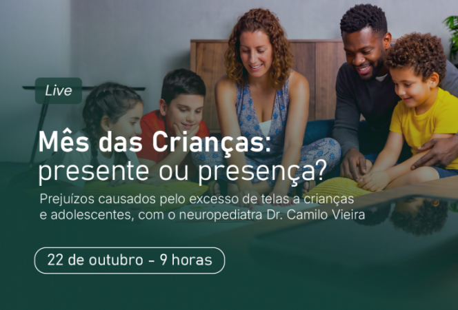 MPPR promove live sobre uso de telas e neurodesenvolvimento infantojuvenil