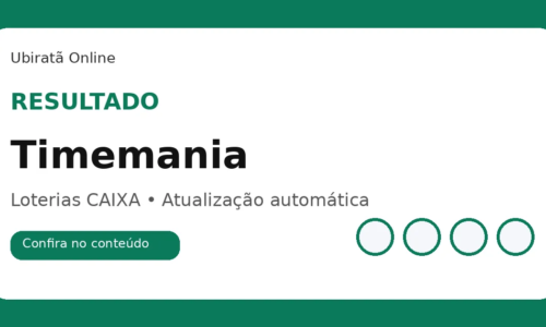 Resultado da Timemania concurso 2457