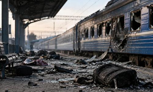Ataque russo com drone mata ao menos 14 pessoas em estação ferroviária de Dnipro